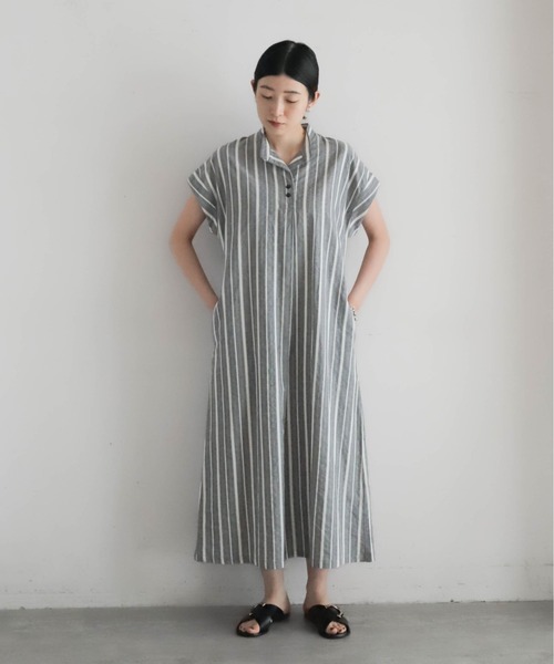 「NOMBRE IMPAIR」 シャツワンピース FREE グレー レディース_画像8