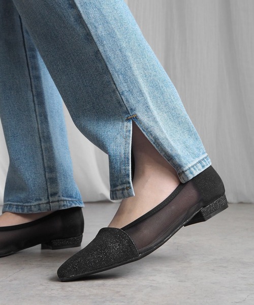 「minia」 フラットパンプス S アイボリー レディース_画像5