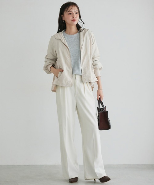 「Pierrot」 ジップアップパーカー M アイボリー レディース_画像8