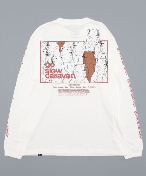 「go slow caravan」 長袖Tシャツ MEDIUM レッド系その他 メンズ_画像2