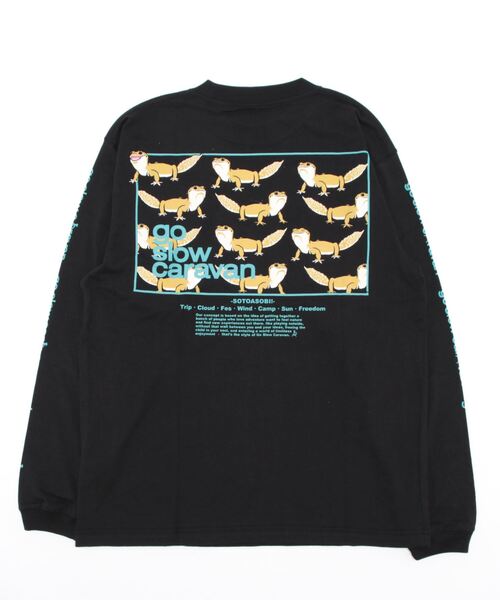 「go slow caravan」 長袖Tシャツ MEDIUM レッド系その他 メンズ_画像4