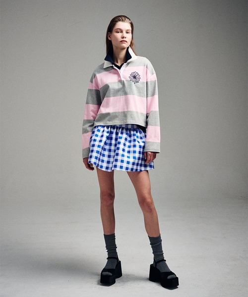 「Mardi Mercredi」 長袖ポロシャツ FREE アイボリー レディース_画像8