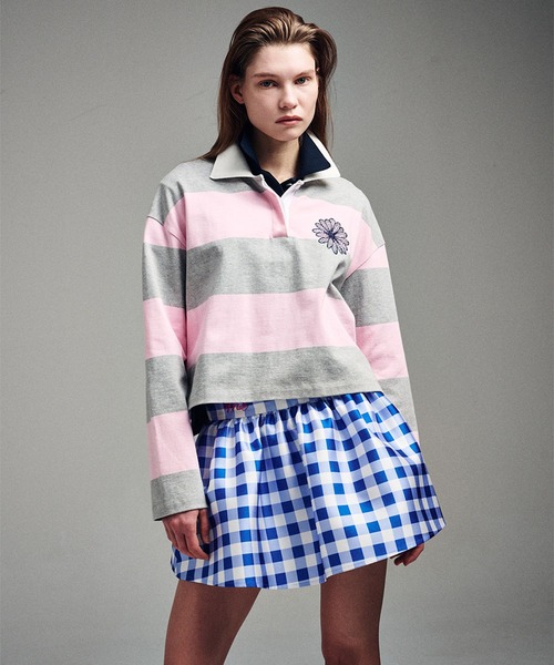 「Mardi Mercredi」 長袖ポロシャツ FREE アイボリー レディース_画像9