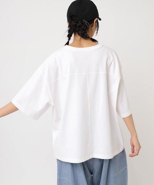 「URCH RNA」 7分袖カットソー FREE ブルー レディース_画像3