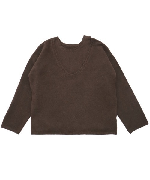 「select MOCA」 ニットアンサンブル FREE グレイッシュブルー レディース_画像3