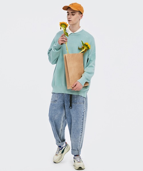 「INFLATION」 長袖ニット X-LARGE ブルー メンズ_画像9