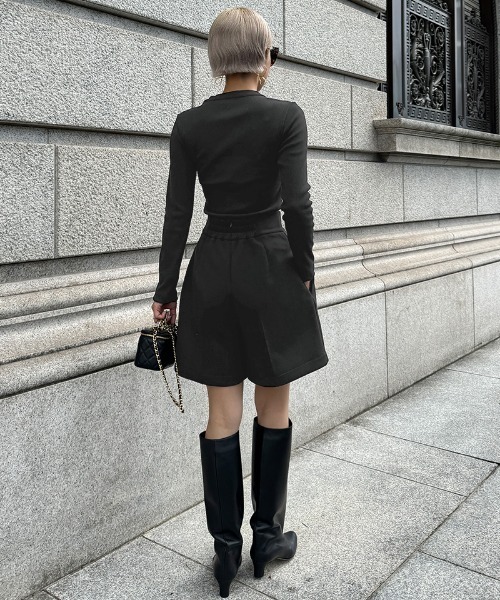 「JENNE」 ショートパンツ SMALL ブラック レディースの画像