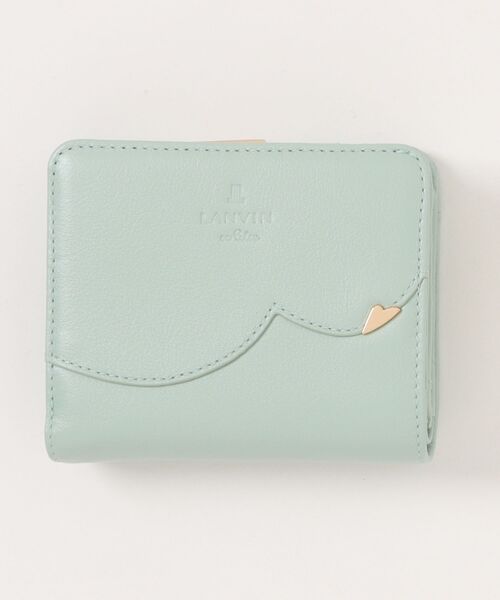 LANVIN en Bleu 二つ折り 二つ折り財布 財布 デクール 二つ折りL