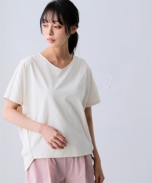 ニッセン（nissen） tシャツ 速乾 マルチドライカットソーVネック