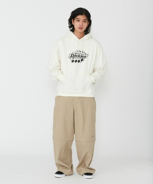 ホワイト フード付き パーカー Dickies（ディッキーズ） パーカー フレンチ テリー アイアンデール
