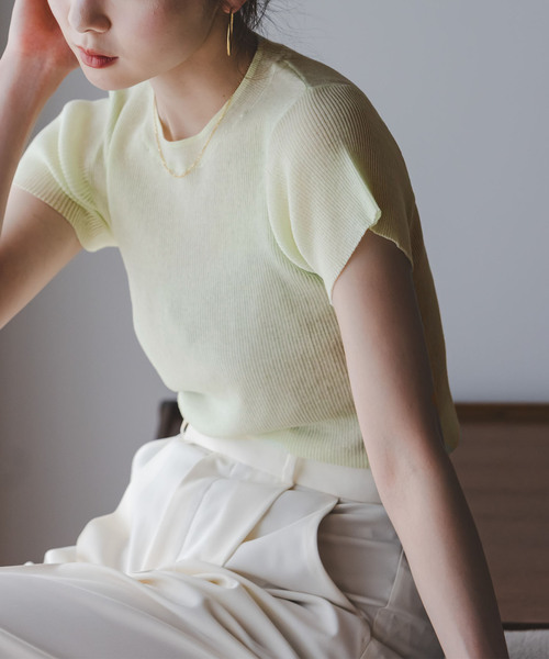 NOBLE（ノーブル） ニット セーター 「追加」「洗える」ショート