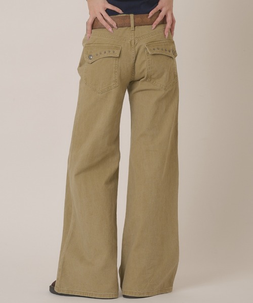 hazyl ジーンズ デニム デニムパンツ Low-rise wide-leg pants