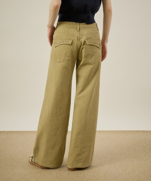 hazyl ジーンズ デニム デニムパンツ Low-rise wide-leg pants