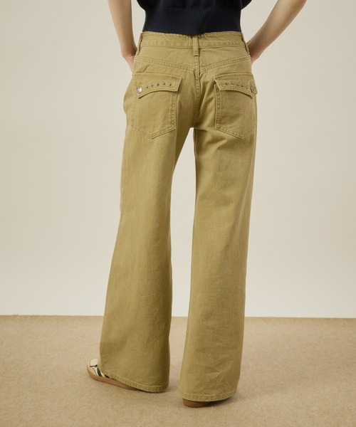 hazyl ジーンズ デニム デニムパンツ Low-rise wide-leg pants