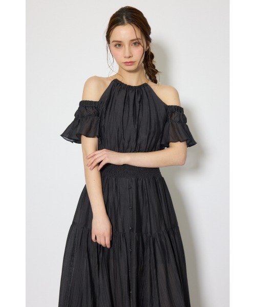ワンピース 2WAYホルターネックロンパース 春服 夏服の画像