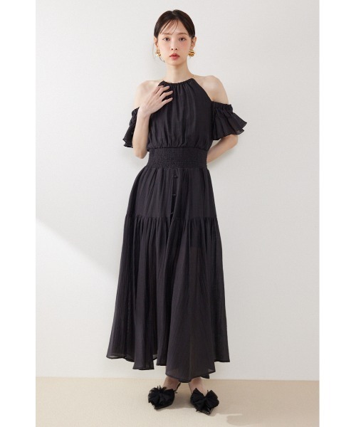 ワンピース 2WAYホルターネックロンパース 春服 夏服の画像