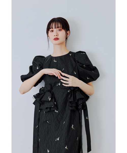 niana フリルドレス【値段交渉あり】 niana（ニアナ） ドレス ブロッサムフリルドレス 結婚式 二次会 成人式