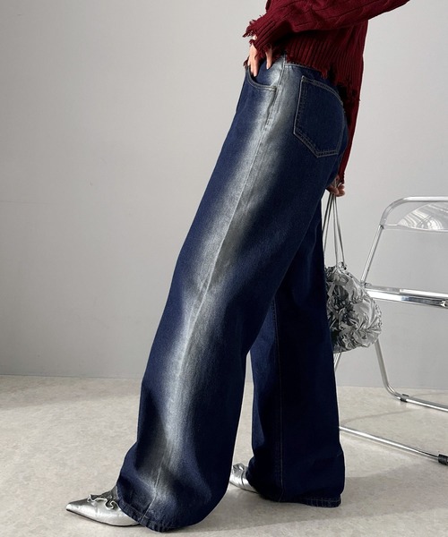 「Java」 デニムパンツ X-LARGE ブルー レディース_画像2