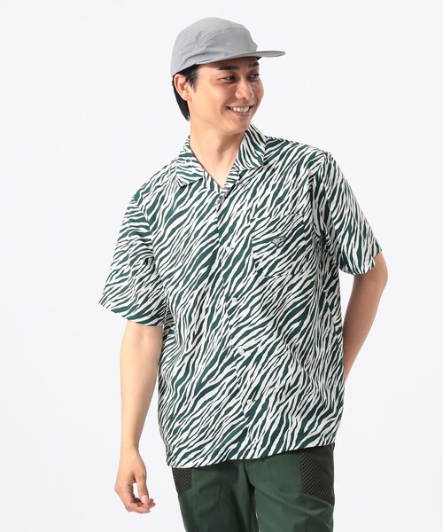 BEAMS GOLF ORANGE LABELポロシャツ メンズ 半袖 Lサイズ BEAMS GOLF（ビームス ゴルフ） ポロシャツ ORANGE LABEL / ゼブラ柄