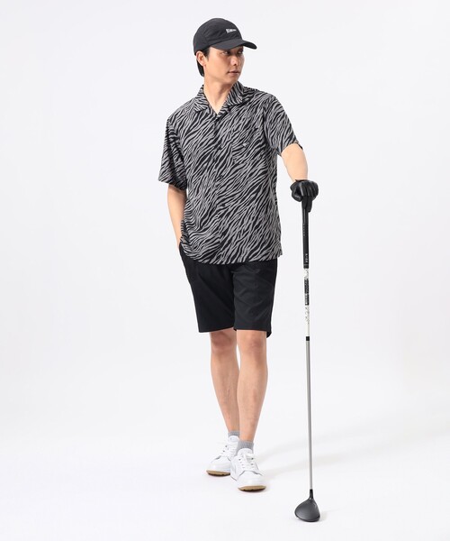 BEAMS GOLF（ビームス ゴルフ） ポロシャツ ORANGE LABEL / ゼブラ柄