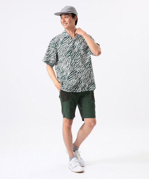 BEAMS GOLF ORANGE LABELポロシャツ メンズ 半袖 Lサイズ BEAMS GOLF（ビームス ゴルフ） ポロシャツ ORANGE LABEL / ゼブラ柄