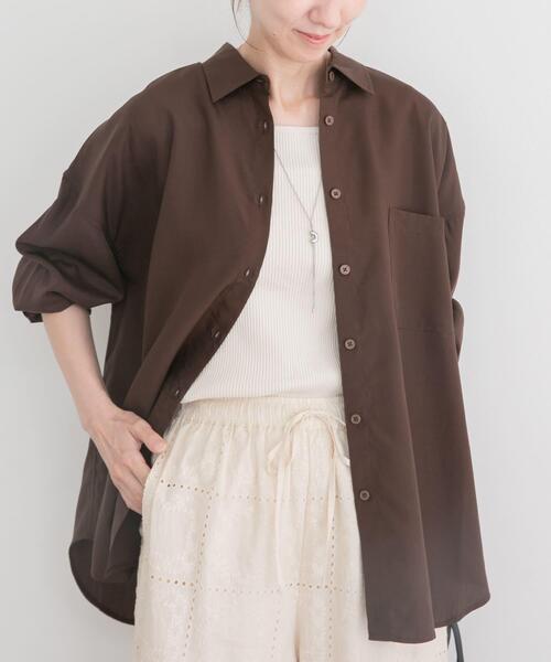 美品 Own GArment products リネンブラウス 2WAY シャツ ITEMS URBANRESEARCH（アイテムズ アーバンリサーチ） リネンシャツ