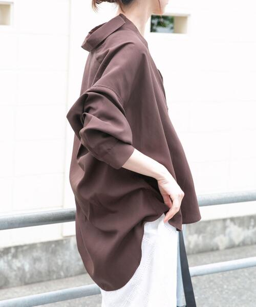 美品 Own GArment products リネンブラウス 2WAY シャツ ITEMS URBANRESEARCH（アイテムズ アーバンリサーチ） リネンシャツ