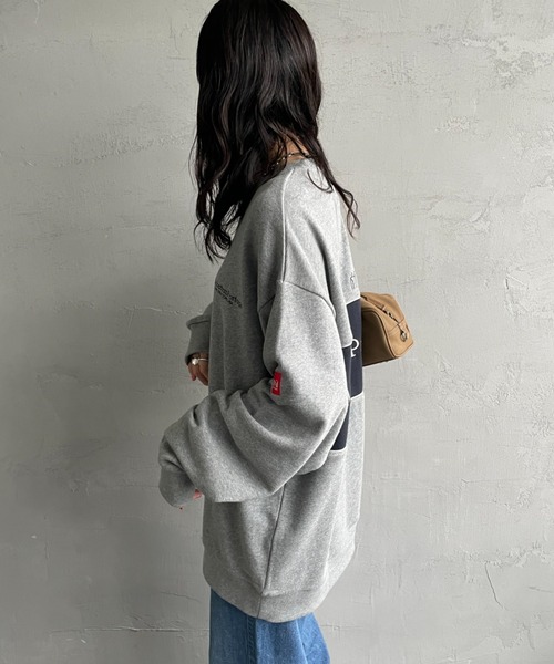 「Manhattan Portage」 スウェットカットソー S ネイビー レディース_画像5