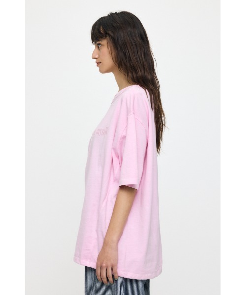 Theory -  theory 21SS 一部店舗限定　Crunch 半袖ブラウス　ピンクメロン MOUSSY（マウジー） tシャツ 半袖 ONE SHOULDER PIGMENT Tシャツ