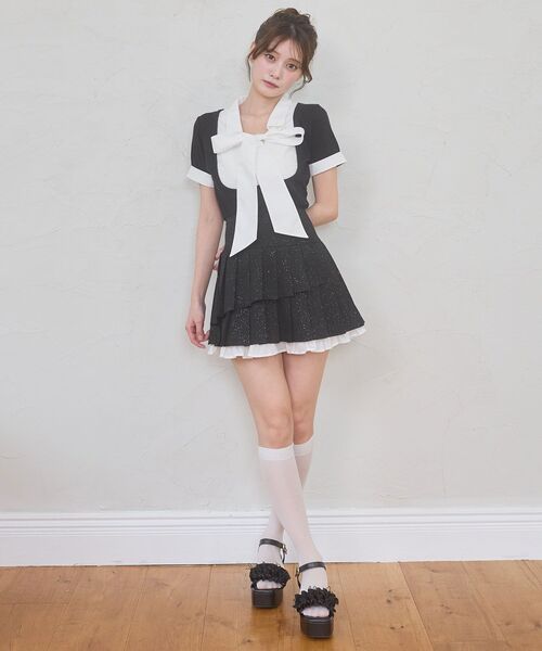 MAJESTIC LEGON（マジェスティックレゴン） スカート 夏 裾フリル