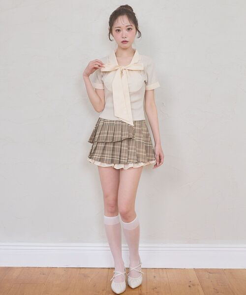 MAJESTIC LEGON（マジェスティックレゴン） スカート 夏 裾フリル
