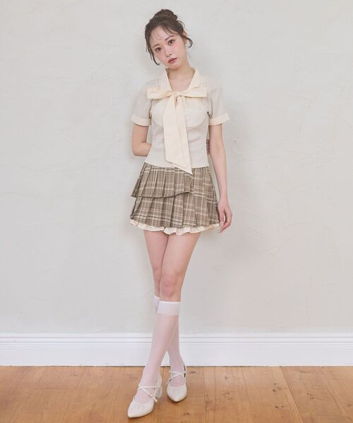 MAJESTIC LEGON（マジェスティックレゴン） スカート 夏 裾フリル