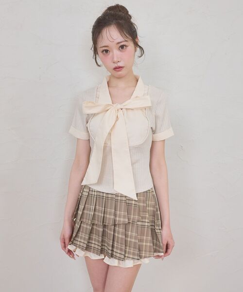 MAJESTIC LEGON（マジェスティックレゴン） スカート 夏 裾フリル