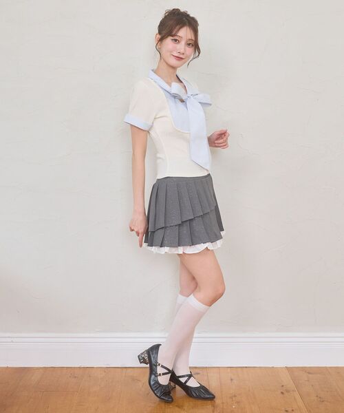 MAJESTIC LEGON（マジェスティックレゴン） スカート 夏 裾フリル