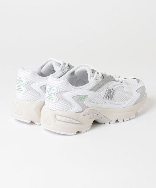 「New Balance」 ローカットスニーカー 29.0cm ホワイト×グリーン レディース_画像4