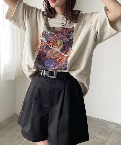 「PAGEBOY」 半袖Tシャツ FREE オートミール レディース_画像5