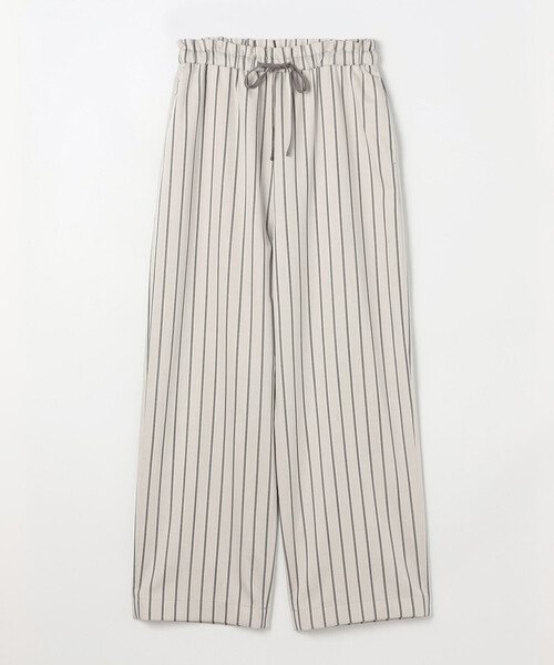 COMME CA Wardrobe パンツ リネンモダール ストライプパンツ