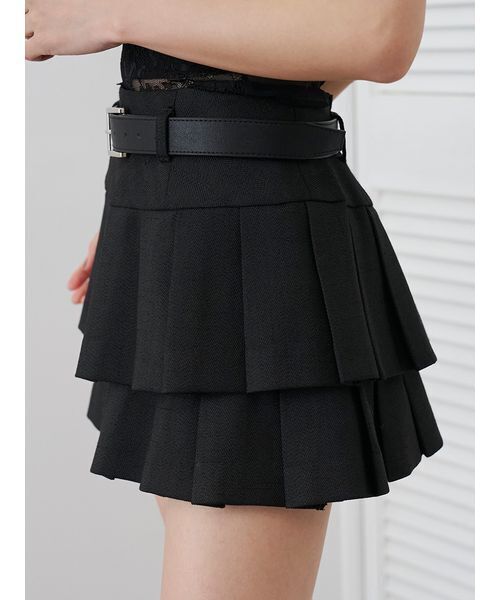 SNIDEL（スナイデル） パンツ ベルトセットティアードスカショーパン