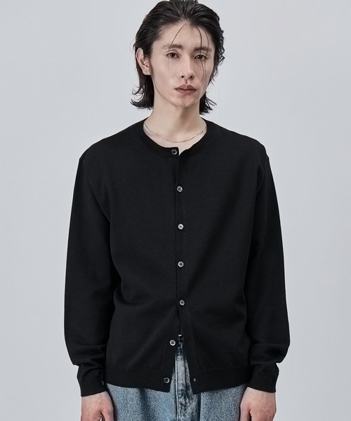 SINSS カーディガン Crew neck knit cardigan / クルーネックニット