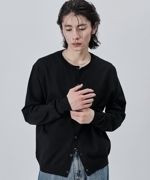 SINSS カーディガン Crew neck knit cardigan / クルーネックニット