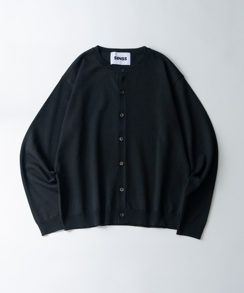 SINSS カーディガン Crew neck knit cardigan / クルーネックニット