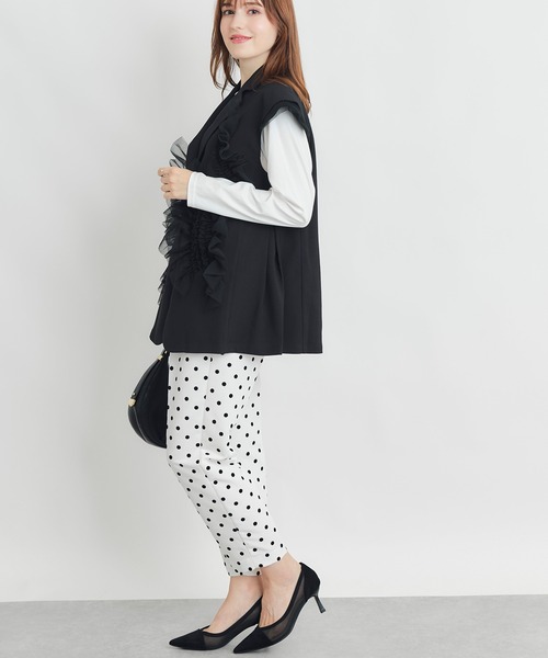新品★PICIN PERLA チュールジレ M ブラック PICCIN PERLA ベスト ジレ チュールジレ レディース : ZOZOTOWN Yahoo
