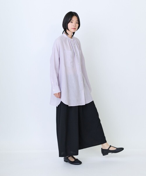 LOISIR リネン　チュニック　Aライン　麻 LOISIR チュニック ライトグランジリネンチュニックブラウス