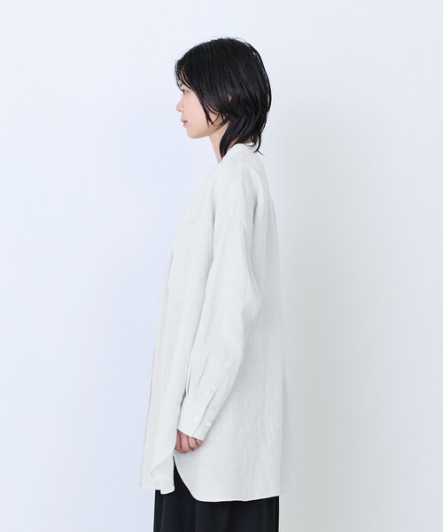 LOISIR チュニック ライトグランジリネンチュニックブラウス