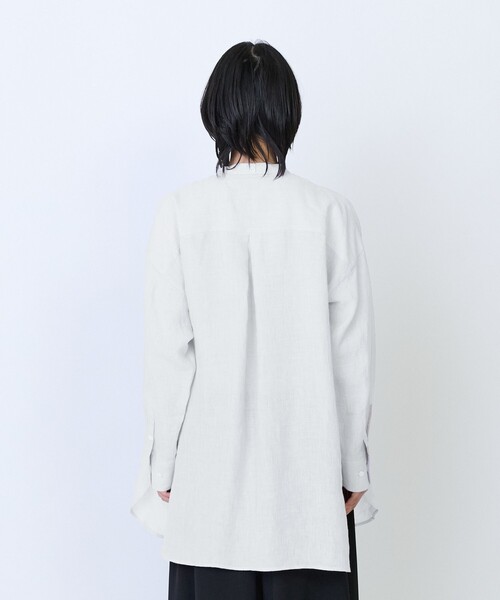 LOISIR チュニック ライトグランジリネンチュニックブラウス