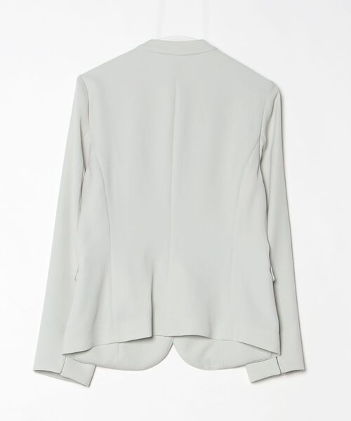 「m.f.editorial」 ノーカラージャケット LARGE ライトグリーン レディース_画像2