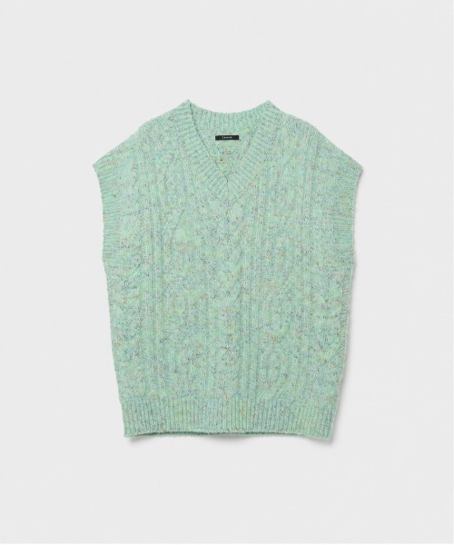 TAG（PORTER） ベスト ジレ 「TAAKK/ターク」 MULTICOLOR CABLE KNIT