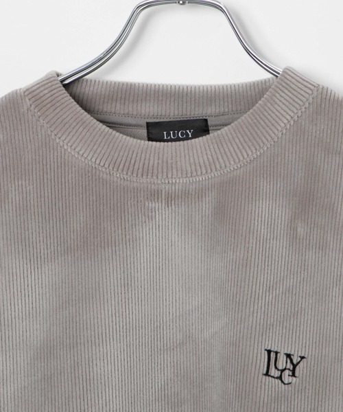 「LUCY」 長袖Tシャツ MEDIUM ベージュ メンズ_画像2