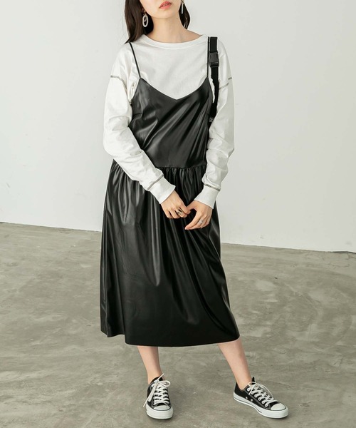 ワンピース フェイクレザーキャミワンピース Zozotown Paypayモール店 通販 Paypayモール