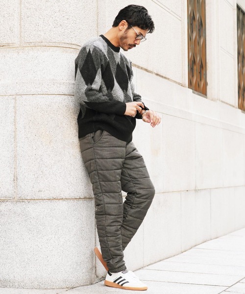 roshell（ロシェル） パンツ サーモ中綿エコダウンパンツ メンズ